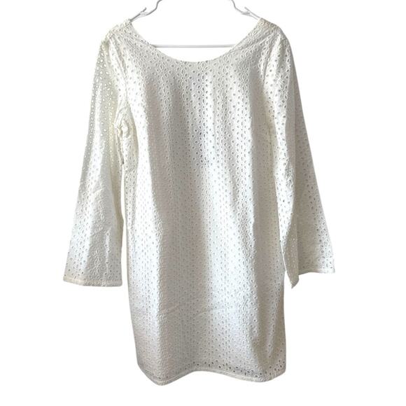 NWT Heyton White Eyelet Shift Dress - Size Small - Picture 1 of 7